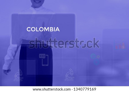 COLOMBIA - technology and business concept