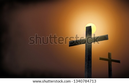 Cross, crucifixion, religion, Christ, Jesus used as a background, an abstract concept.