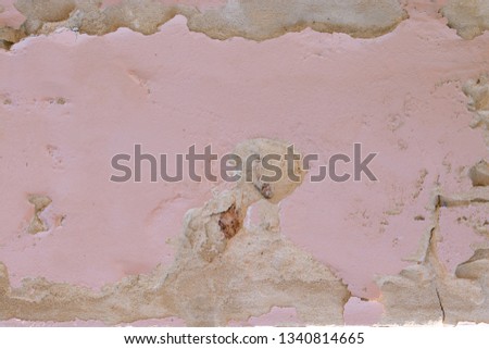 Pink Old wall background blank for design