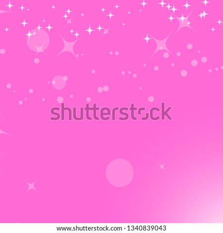 Abstract colored background with circles and stars. Suitable for design. Vector illustration