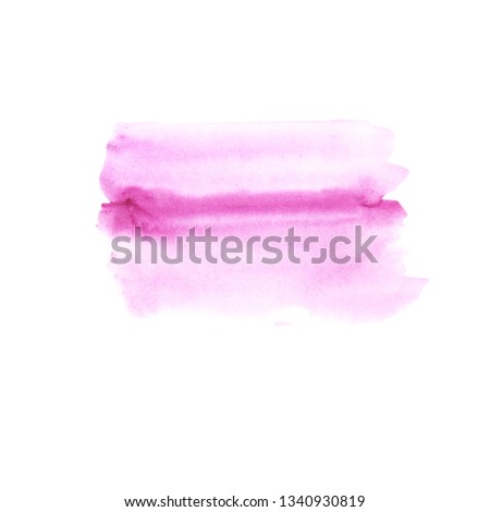 
Watercolor gradient pink violet illustration on white background. drawn by hand.