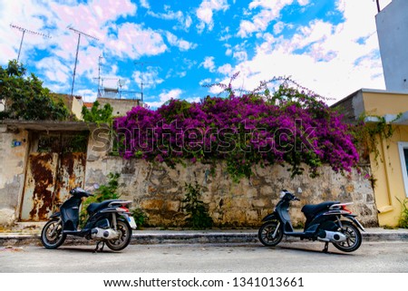 Old streets of the city of Zakynthos
