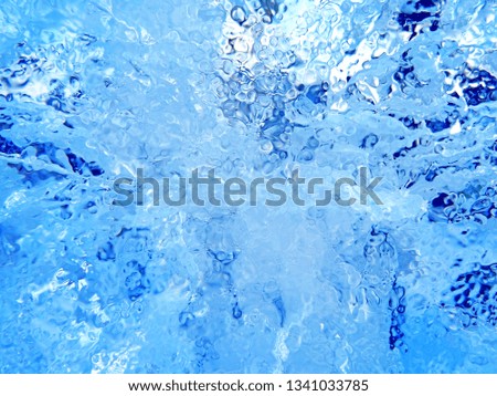 Abstract blue ice background. Colorful light background.                                   