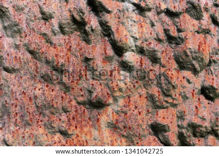 Close up surface of old rusty and weathered metal wall structures in high resolution