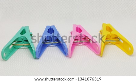 Four color clothespin