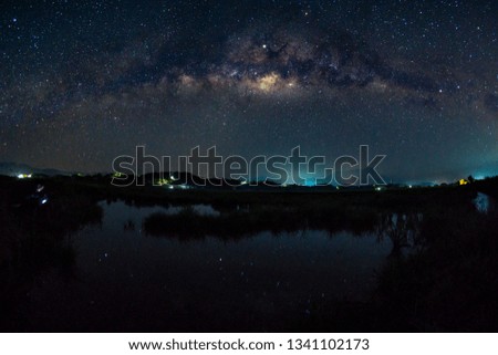 North Borneo Milkyway, Sabah, Malaysia. Photo contain grains, noise, blurry and artifact due to long exposure photo.