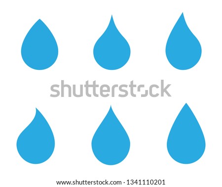 water drop Logo Template vector illustration design Royalty-Free Stock Photo #1341110201