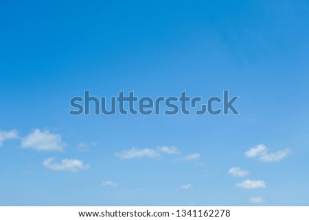 Beautiful blue sky with clouds
