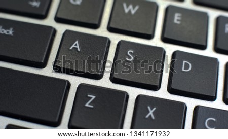 PC keyboard, feature for text typing and editing, typewriter-style device Royalty-Free Stock Photo #1341171932
