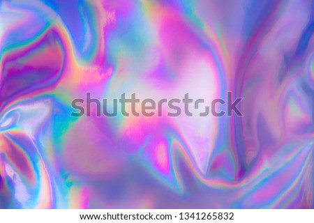 Abstract Modern pastel colored holographic background in 80s style. Synthwave. Vaporwave style. Retrowave, retro futurism, webpunk