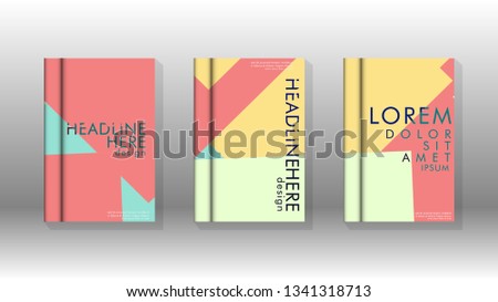 Background of abstract book cover layout. For brochures, magazines, vector templates, etc. Modern designs form geometric patterns in EPS 10