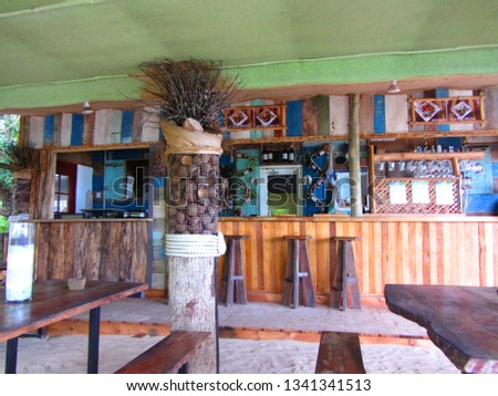 Beach bar at Anse d'Argent at the Seychelles