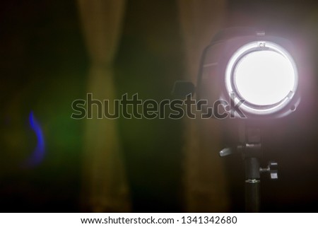 spotlight for lighting in a photography studio