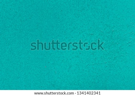 turquoise color painted wall background texture