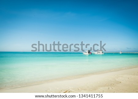 Paradise beach with turquoise blue water