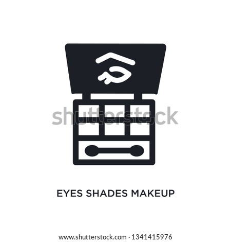 eyes shades makeup isolated icon. simple element illustration from woman clothing concept icons. eyes shades makeup editable logo sign symbol design on white background. can be use for web and