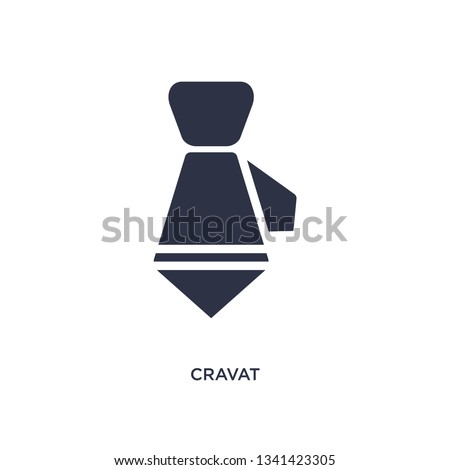cravat isolated icon. Simple element illustration from clothes concept. cravat editable logo symbol design on white background. Can be use for web and mobile. Royalty-Free Stock Photo #1341423305