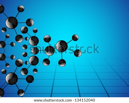 Molecules background. EPS 10. Royalty-Free Stock Photo #134152040