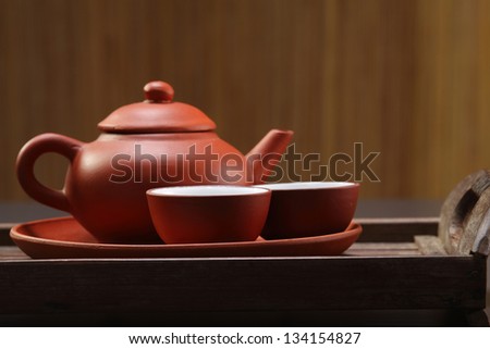Close up of Traditional Chinese teapot