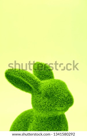 A studio photo of an easter bunny