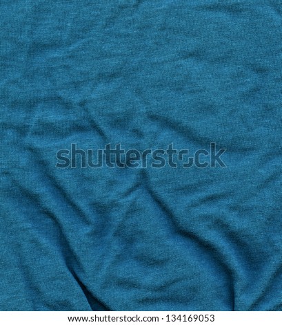 High resolution close up of turquoise cotton fabric.