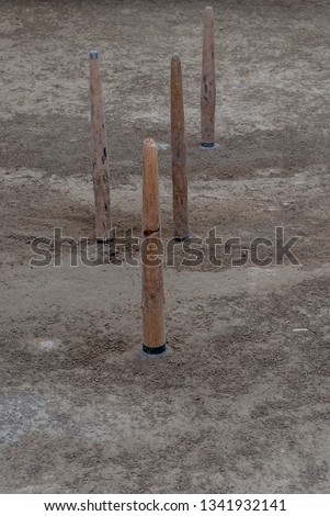 Game of bowling, traditional of the Palencia mountain.