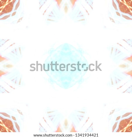 Light mandala. Symmetry and reflection. Colorful pattern. Neon glow. Festive decoration. Abstract background.