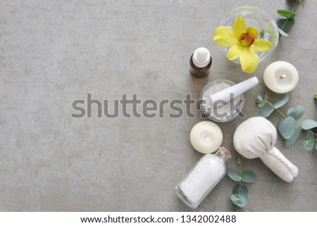 Spa products concept, spa background with a space for a text,



