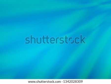 Light BLUE vector blurred shine abstract template. Colorful abstract illustration with gradient. The blurred design can be used for your web site.