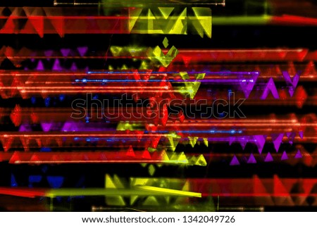 light painting space moving lights reflections shining colorful refractions