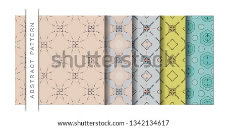 Set of Beautiful Vector Illustration Abstract Pattern of Wallpaper Background for Add Content.