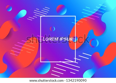 Minimal trend abstract background. Geometric gradient shapes design. Modern vector for cover, poster, website, card and social media.