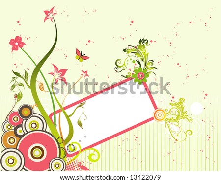 floral banner vector