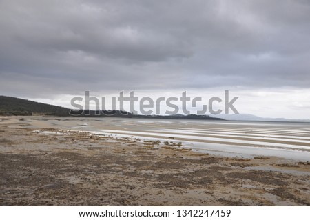 Tide out in Tasmania, Australia