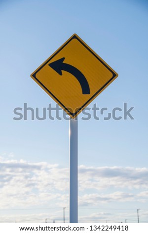 Blue sky and road sign