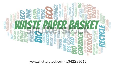 Waste Paper Basket word cloud.