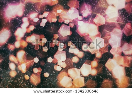 shine bulbs lights background:blur of Christmas wallpaper decorations concept.holiday festival backdrop:sparkle circle lit celebrations display.