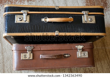 Two old suitcases