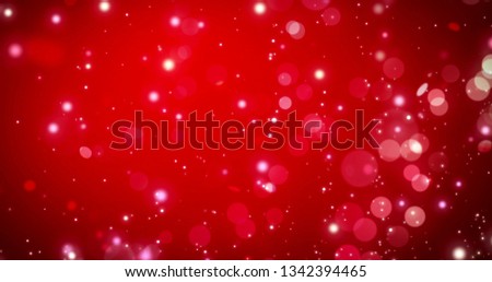 Abstract bokeh lights on the red Happy Valentines day background.