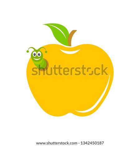 Illustration of natural product. The logotype for your company or fruit symbol for your projects.