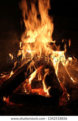 fire flames burning log bonfire background stock, photo, photograph, picture, image