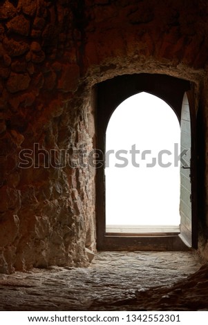 Door of a mediaval castle chamber