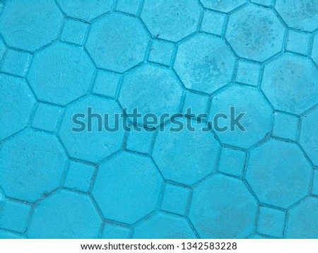 Blue sidewalk floor pattern texture background