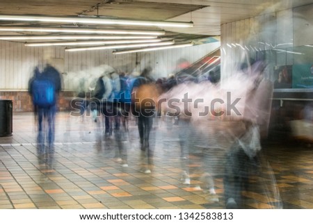 People in Subway Station