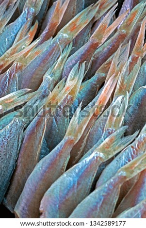 Dry fish texture
