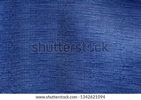 Blue silk fabric for texture, background and template. Luxury fabric cloth abstract background.
