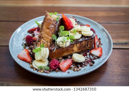 Berries and Banana with French Toast