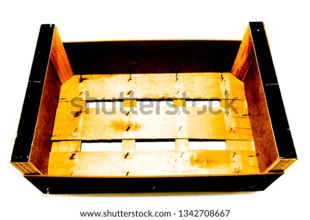 Photo picture of an Empty Fruit Crate Box