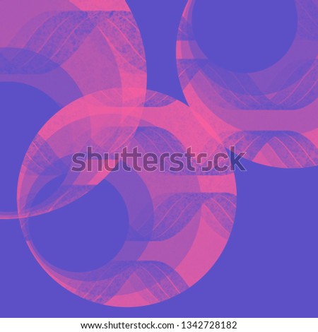 Abstract background, pink circle with grunge texture on a violet background - illustrations