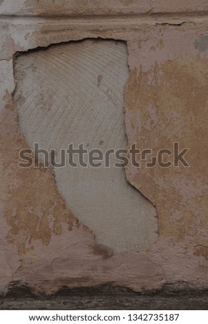 wall with plaster. Texture